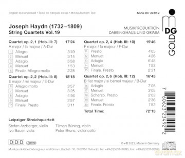 Joseph Haydn: Streichquartette Vol.19 [CD]