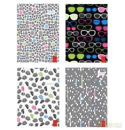Brulion A5/96k W Kratkę 4colours Collection