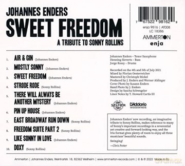 Johannes Enders: Sweet Freedom: A Tribute To Sonny Rollins [CD]