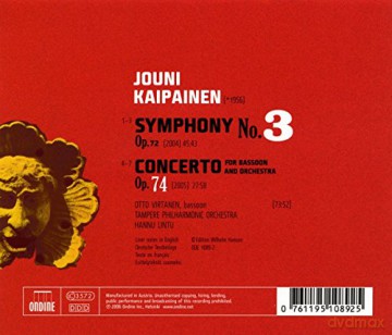 Jouni Kaipainen: Symphonie Nr.3 [CD]