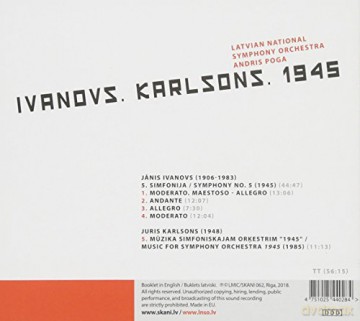 Janis Ivanovs: Symphonie Nr.5 C-Dur [CD]