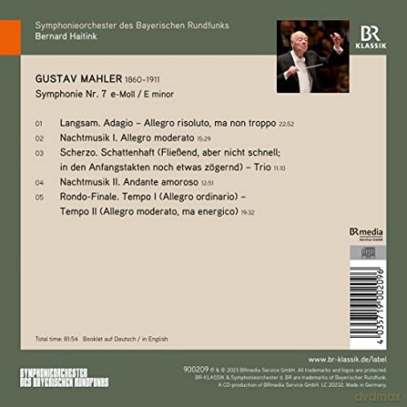 Gustav Mahler: Symphonie Nr.7 [CD]