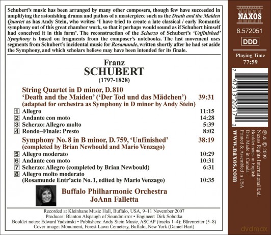 Franz Schubert: Symphonie Nr.8 Unvollendete [CD]