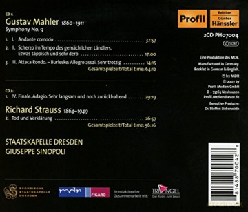 Gustav Mahler: Symphonie Nr.9 [CD]