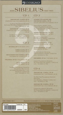 Jean Sibelius: Symphonien Nr.1,2,4,5 [4CD]