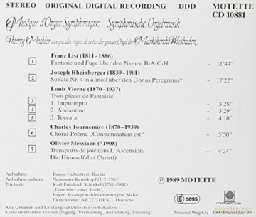 Symphonische Orgelmusik [CD]