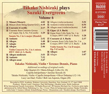 Takako Nishizaki - Suzuki Evergreens Vol.6 [CD]