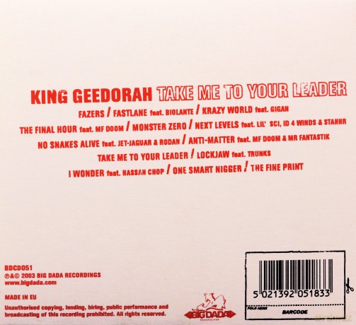 King Geedorah: Take Me To Your Leader [CD]
