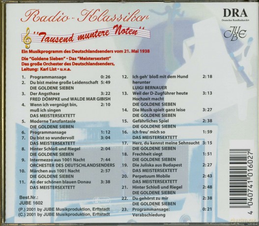 Tausend muntere Noten [CD]