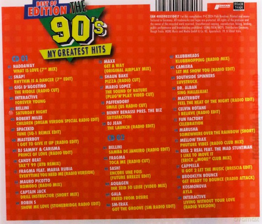 The 90s: My Greatest Hits - Best Of Edition Vol. 2 [2CD]