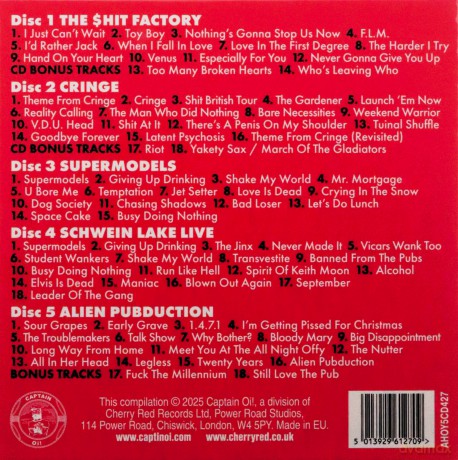 Peter And The Test Tube Babies: The Albums 1990 - 1998 [5CD]