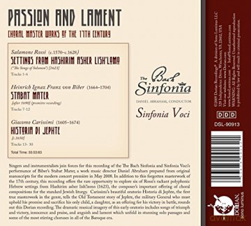 The Bach Sinfonia - Passion and Lament [CD]