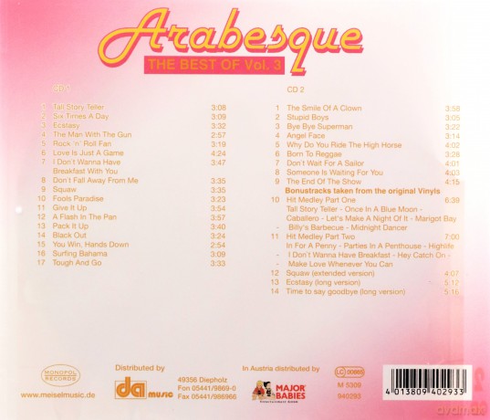 Arabesque: The Best Of Arabesque Vol. 3 [2CD]
