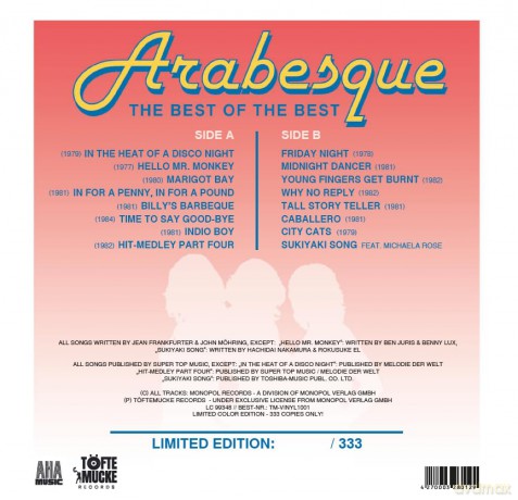 Arabesque: The Best Of The Best (remastered) (Limited Handnumbered) (White) [Winyl]
