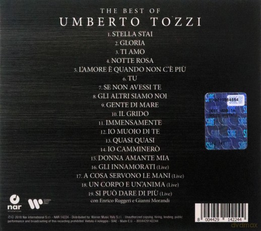 Umberto Tozzi: The Best Of Umberto Tozzi [CD]