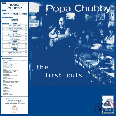 Popa Chubby: The First Cuts (Transparent Blue) [Winyl]