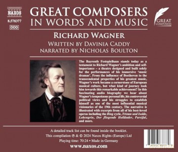 The Great Composers in Words and Music - Wagner (in englischer Sprache) [CD]