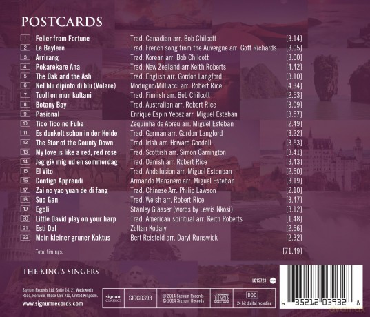 The King's Singers - Postcards [CD]