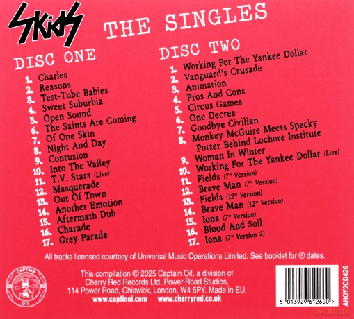 Skids: The Singles [2CD]