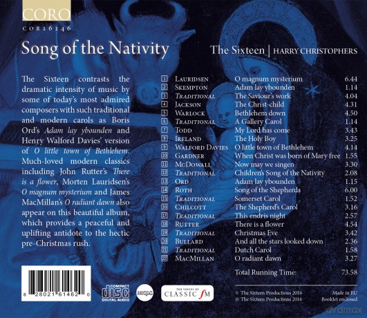 The Sixteen - Song of the Nativity [CD]