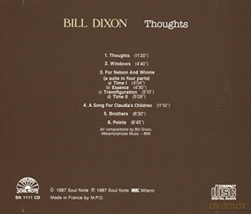 Bill Dixon: Thoughts [CD]