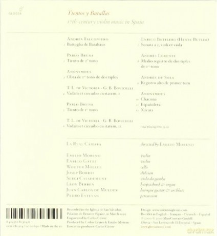 Tientos y Batallas - 17th Century Violin Music in Spain [CD]