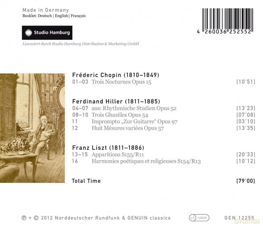 Tobias Koch - Trois amis a Paris: Chopin, Hiller und Liszt [CD]