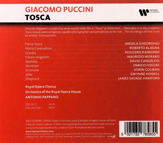 Giacomo Puccini: Tosca [2CD]
