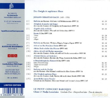 Johann Sebastian Bach: Transkriptionen fur 2 Cembali Der Ewigkeit saphirnes Haus [CD]