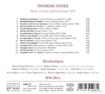 Trombone Grande - Music for bass sackbut around 1600 [CD]