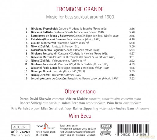 Trombone Grande - Music for bass sackbut around 1600 [CD]