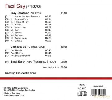 Fazil Say: Troy Sonata op.78 [CD]
