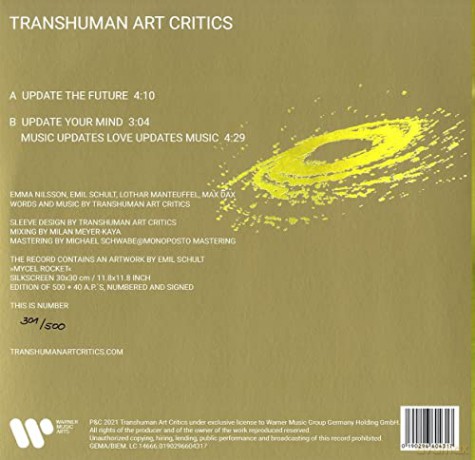 Transhuman Art Critics: Update the Future (Limited Numbered) (+ signiertem Artprint) [Winyl]