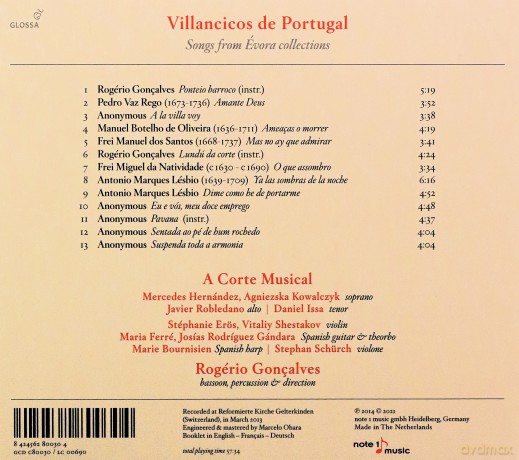 Villancicos de Portugal - Songs from Evora Collections [CD]