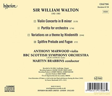 William Walton: Violinkonzert [CD]