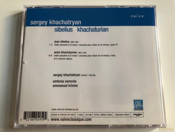 Jean Sibelius: Violinkonzert op.47 [CD]