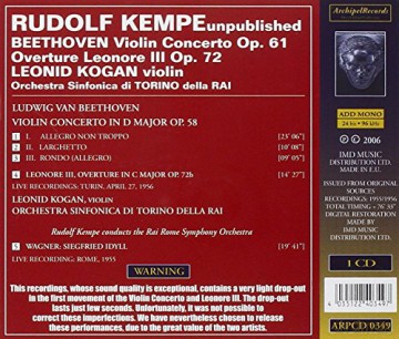 Ludwig van Beethoven: Violinkonzert op.61 [CD]