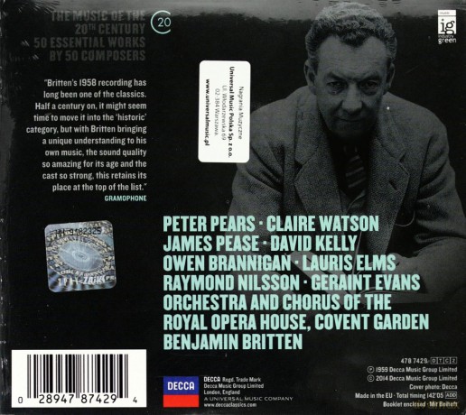 Britten Peter Grimes (20C) [2CD]
