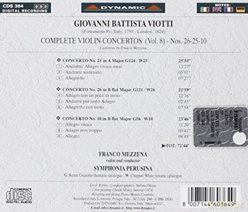 Giovanni Battista Viotti: Violinkonzerte Nr.10,25,26 [CD]