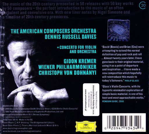 Glass Heroes Symphony (20C) [CD]