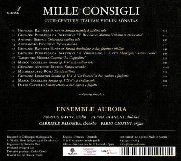 Violinsonaten aus Italien (17.Jahrhundert) - Mille Consigli [CD]