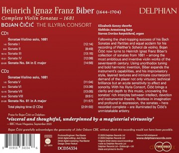 Heinrich Ignaz Biber: Violinsonaten Nr.1-8 (1681) [2CD]