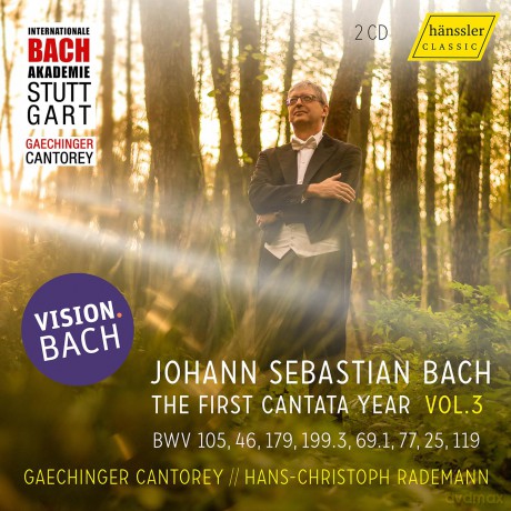 Johann Sebastian Bach: Vision.Bach 3 - Kantaten vom 9.Sonntag nach Trinitatis bis zur Leipziger Ratswahl des 1.Leipziger Jahrgangs [2CD]