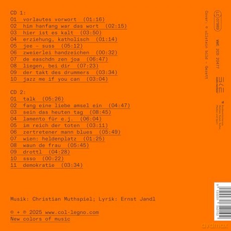 Christian Muthspiel: Vom Jandln zum Ernst [CD]