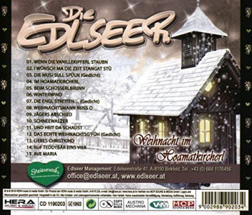Die Edlseer: Weihnachten im Hoamatkircherl [CD]