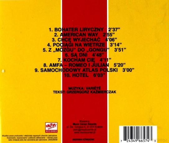 Variete: Wieczór Przy Balustradzie [CD]