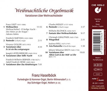 Weihnachtliche Orgelmusik [CD]