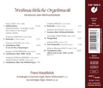 Weihnachtliche Orgelmusik [CD]