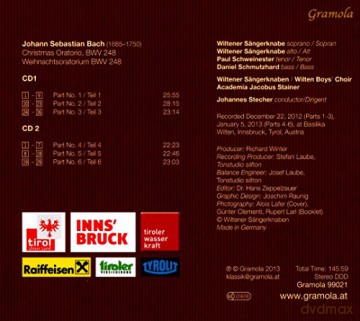 Johann Sebastian Bach: Weihnachtsoratorium BWV 248 [2CD]