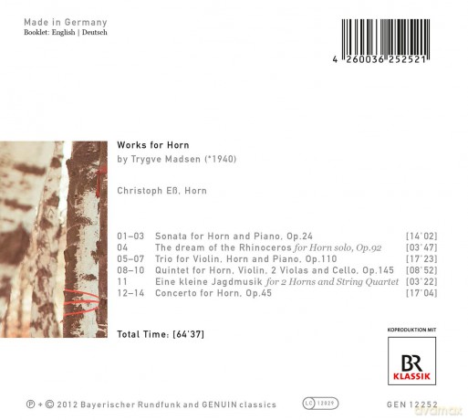 Trygve Madsen: Werke fur Horn [CD]